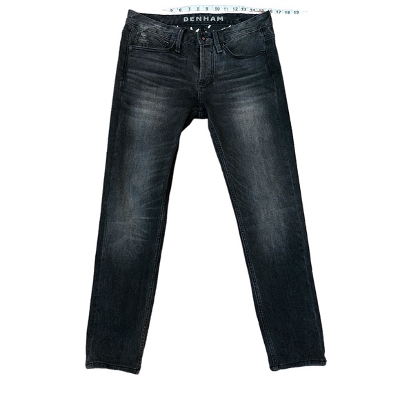 Denham Bolt Skinny Fit Black washed stitch denim 31x27 - Picture 1 of 6